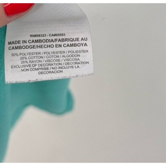 Nike Women’s Teal Racerback Swoosh Tank Top Stretch Sz‎ M Athleisure See Photos - Picture 7 of 7